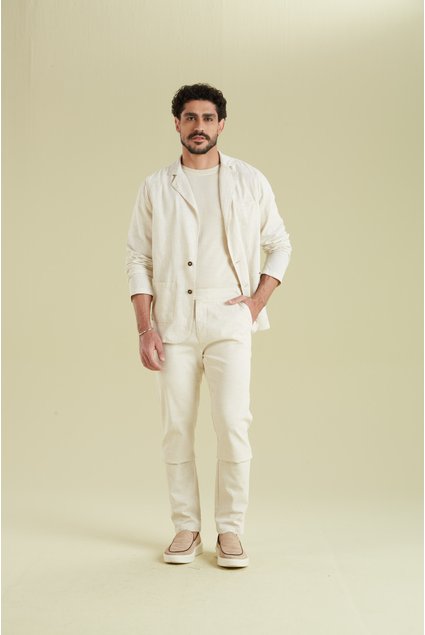 Blazer Masculino Slim de Linho